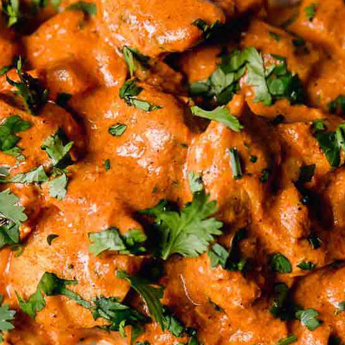 Chicken Tikka Masala with homemade flatbread
