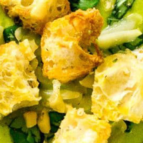 Courgette, Pea and Basil Soup Recipe