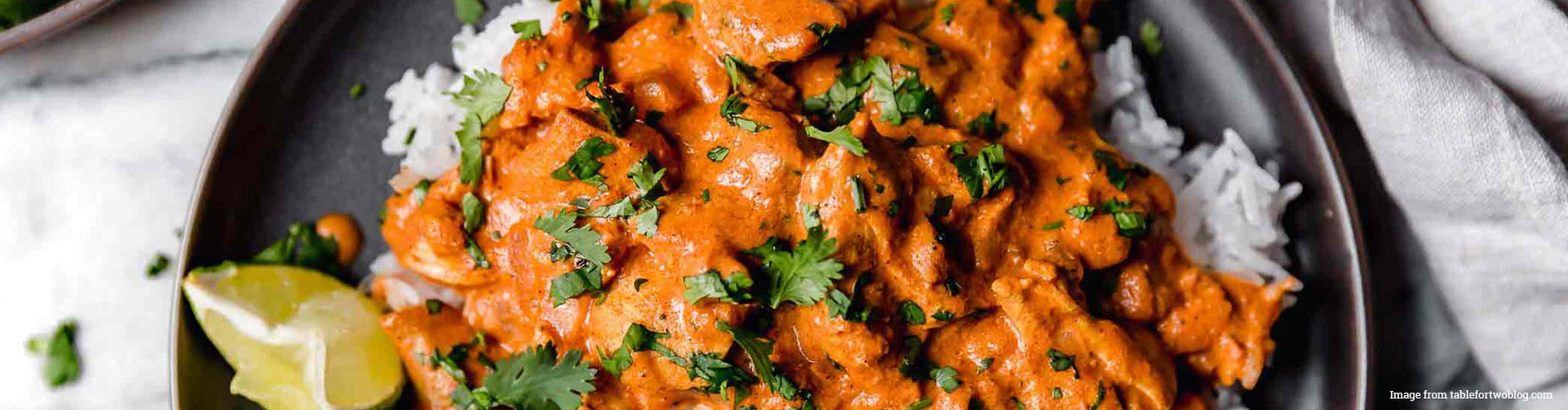 Chicken Tikka Masala with homemade flatbread