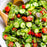 Green leaves, heirloom tomatoes, cucumber, avocado, feta and lemon vinaigrette - serves 4 people